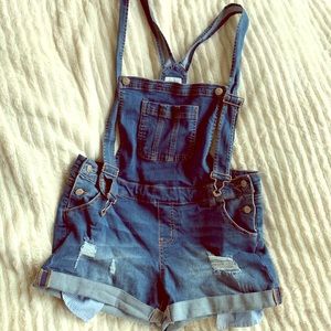Wax Jean short overalls